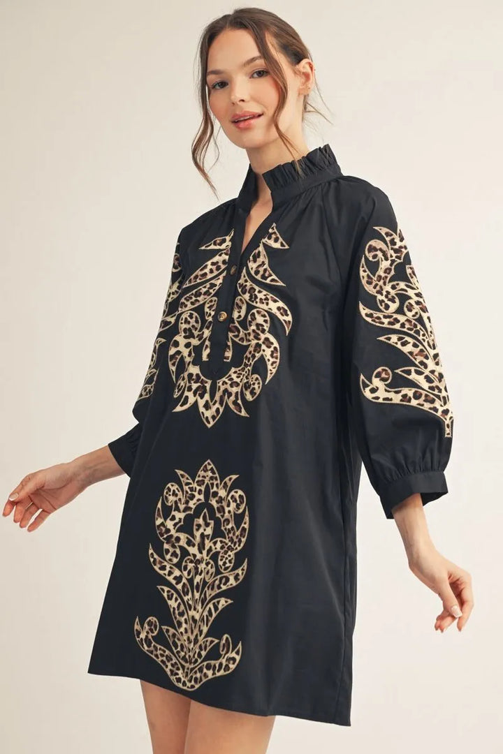 Jodifl Leopard Contrast Dress