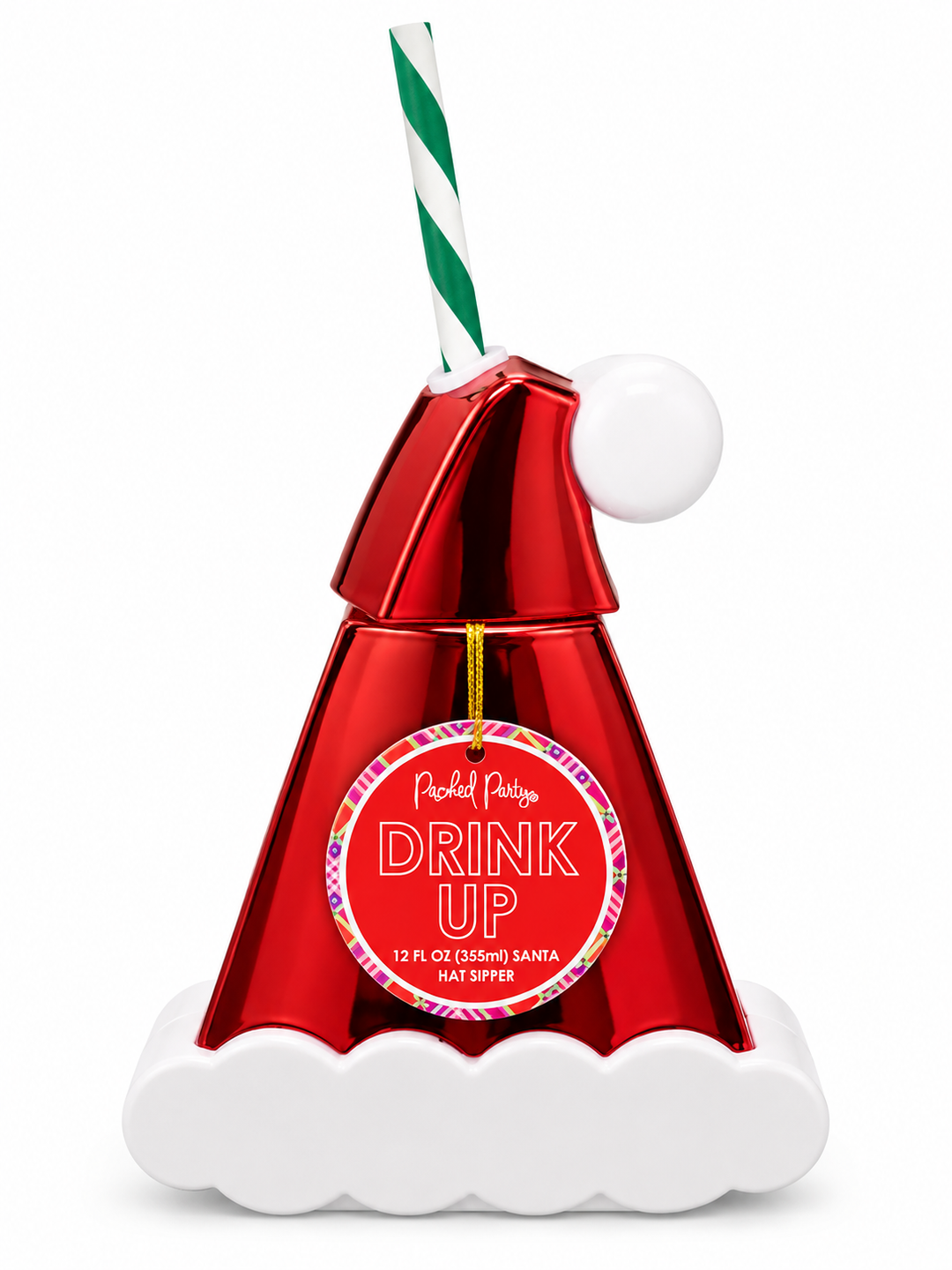 Packed Party-Santa Hat Sipper