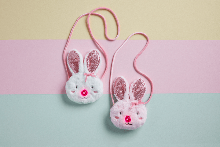 Mud Pie Pink Light Up Bunny Purse