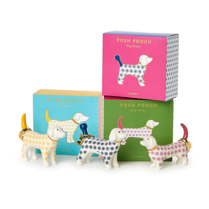 Two's Company Posh Pooch Ceramic Ring Holder