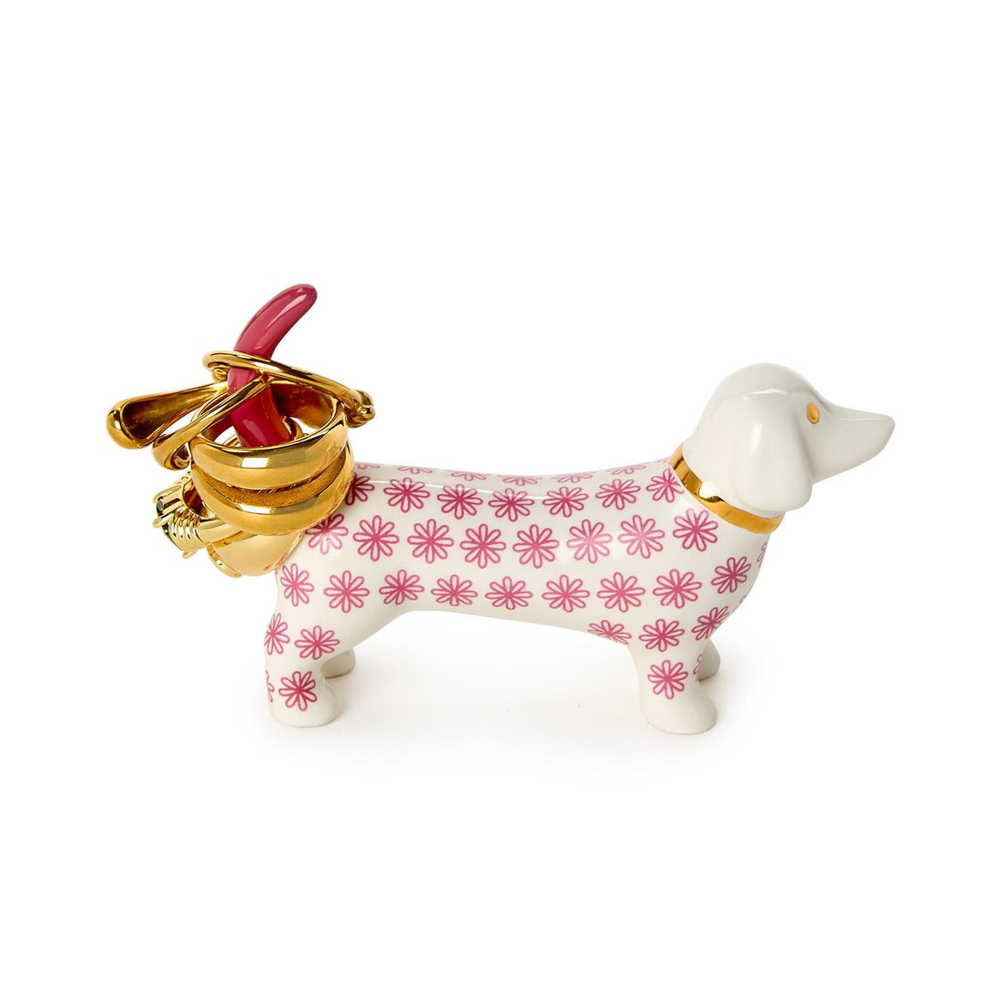 Two's Company Posh Pooch Ceramic Ring Holder