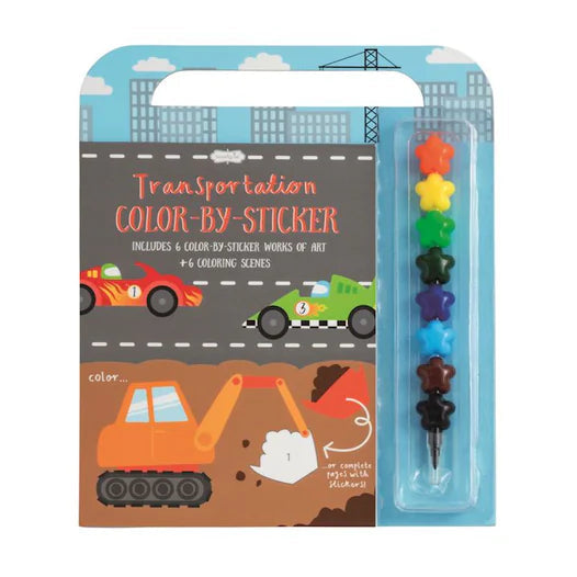 Mud Pie Color By Sticker Book Train Station