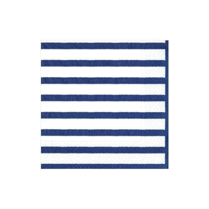 Caspari- Cocktail Napkins Bretagne Blue