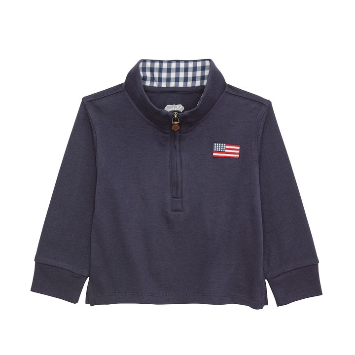 Mud Pie Navy Quarter Zip Up