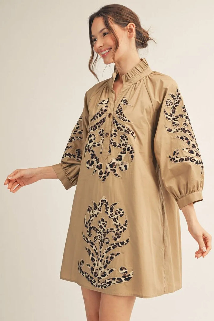 Jodifl Leopard Contrast Dress