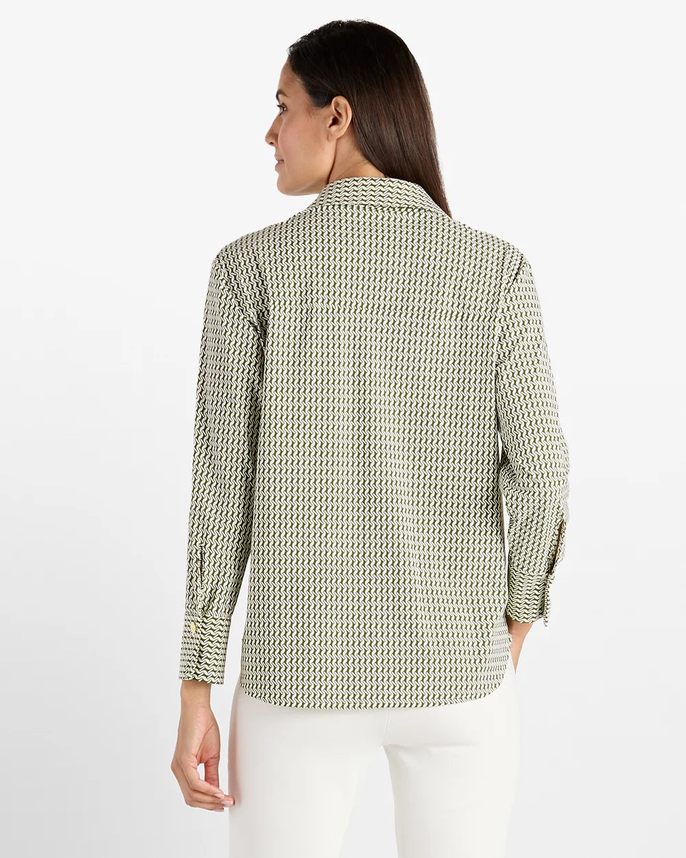 Jude Connally- Francine Braided Geo Loden Blouse