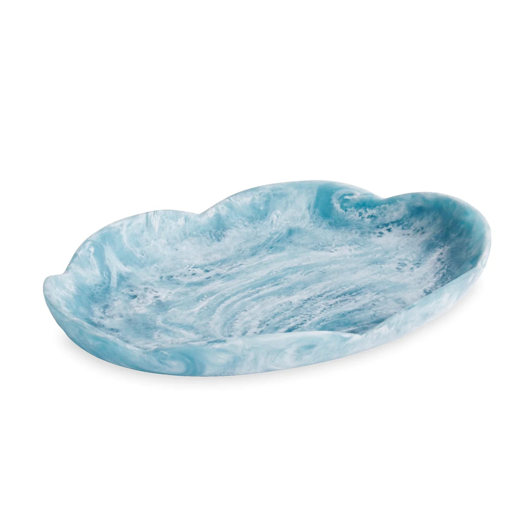Beatriz Ball - Resin Amelia Large Oval Platter Aqua