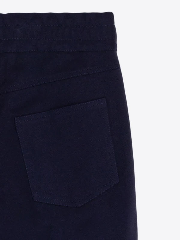 Vilagallo Navy Blue Knit Trousers