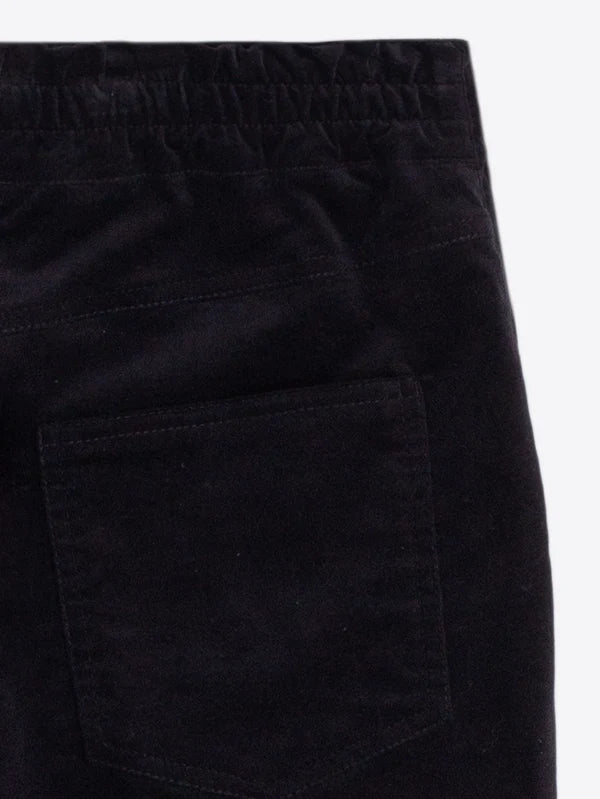 Vilagallo Black Velvet Trousers