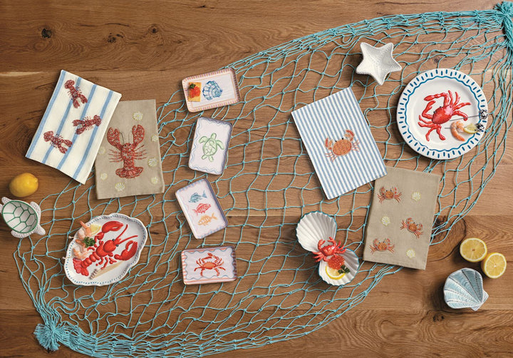 Mud Pie Crab Platter Set