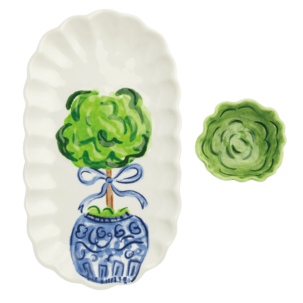 Mud Pie- Topiary Tray Tidbit Set