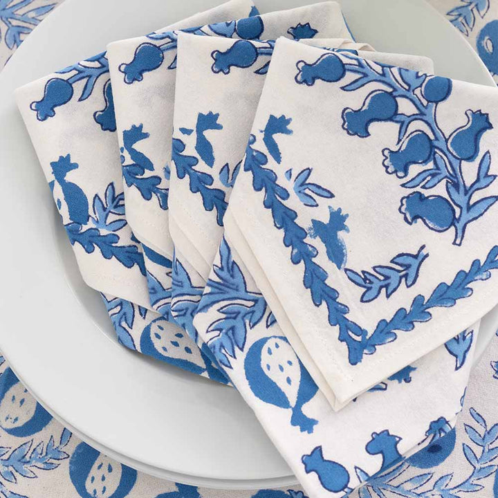 Pomegranate Inc. Pom Bells Wedgewood Napkin (Set of 4)