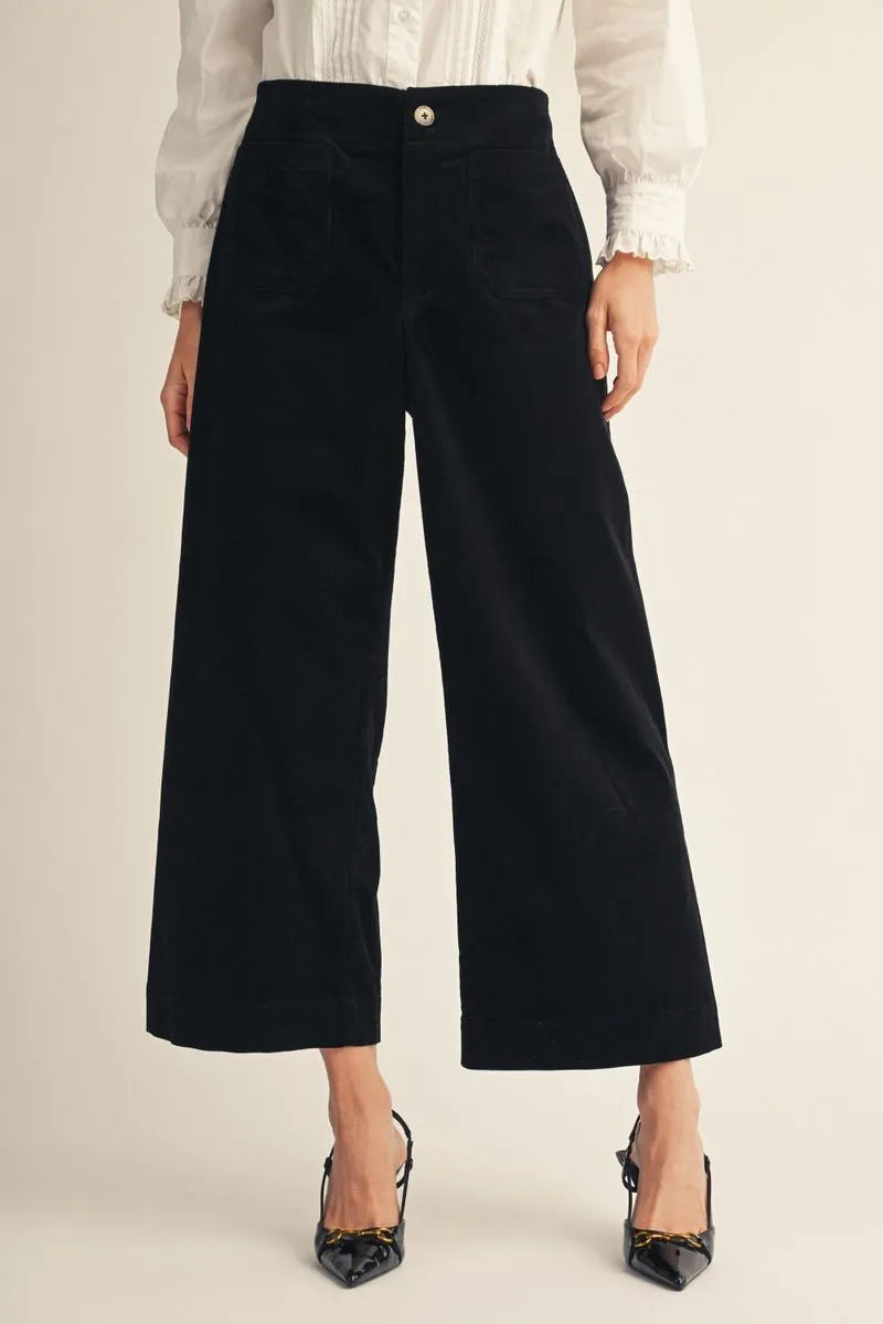 Jodifl- Black Corduroy Pant