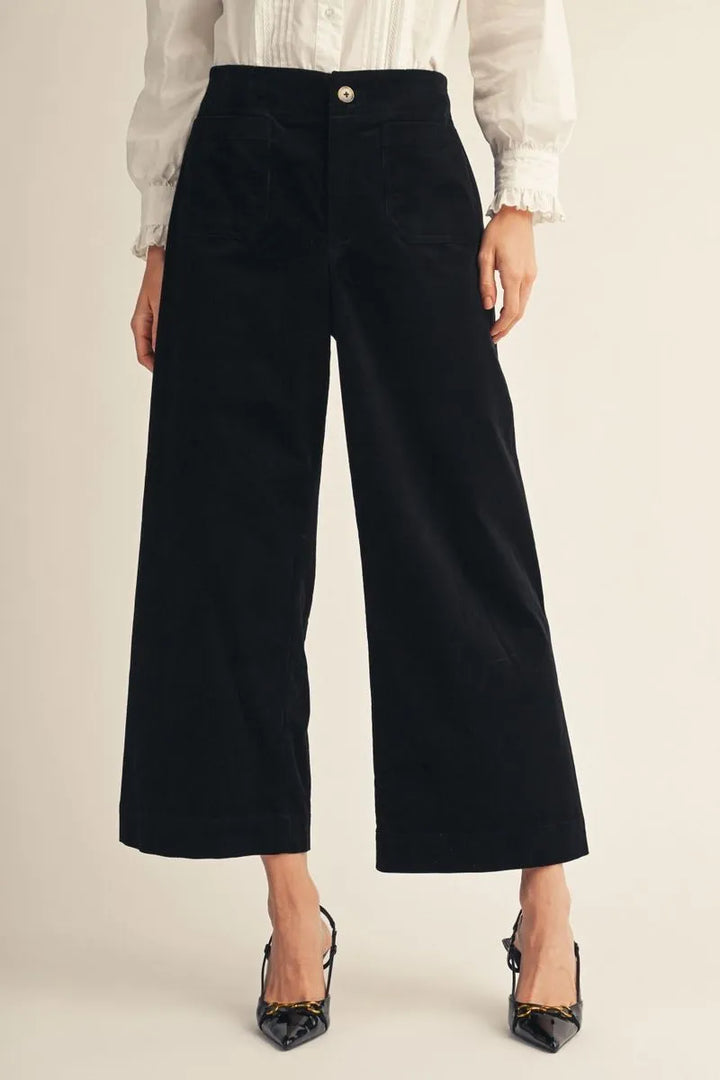 Jodifl- Black Corduroy Pant