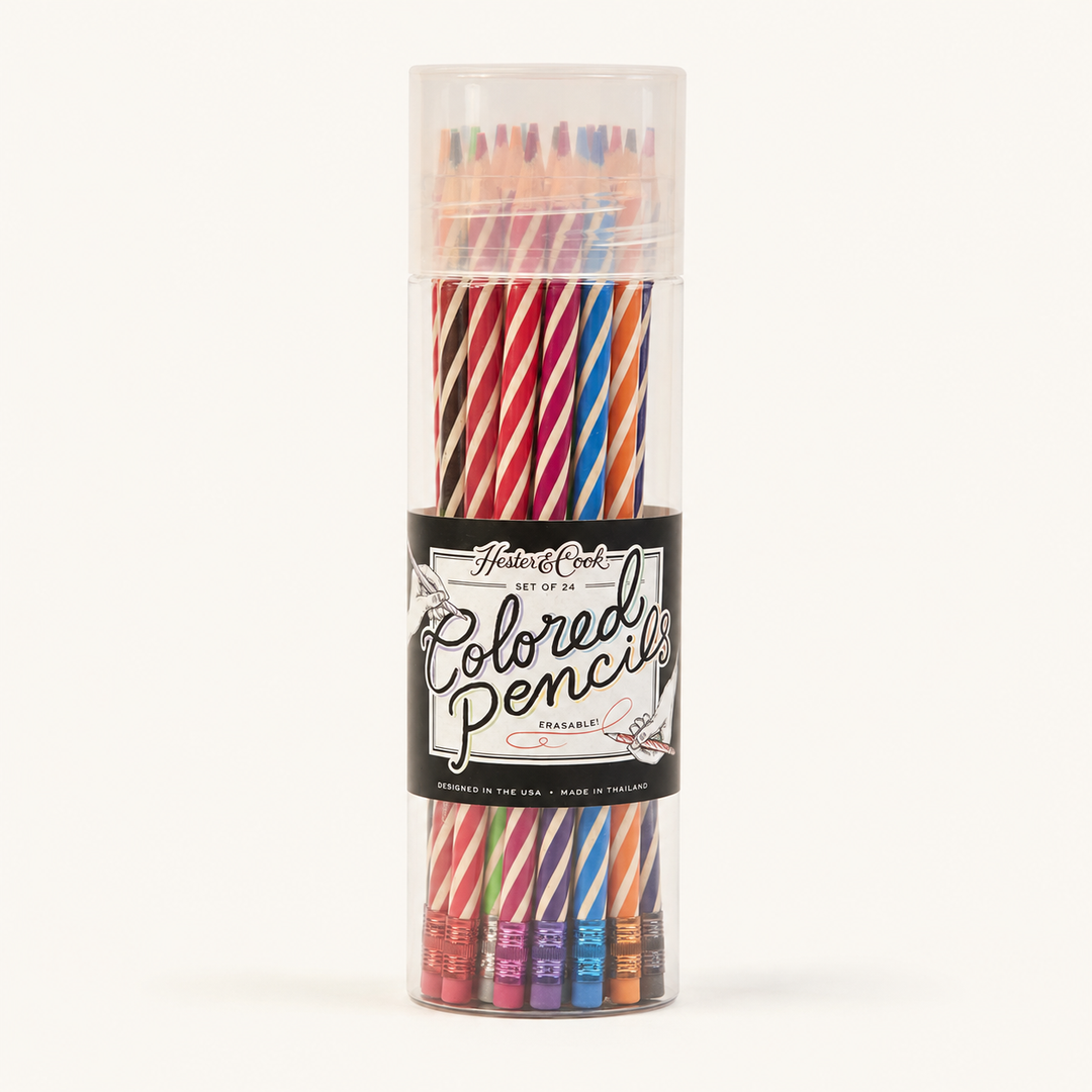 Hester &amp; Cook Erasable Colored Pencils Set of 24