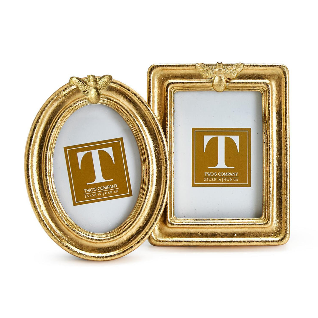 Two's Company- Golden Bee Photo Frame