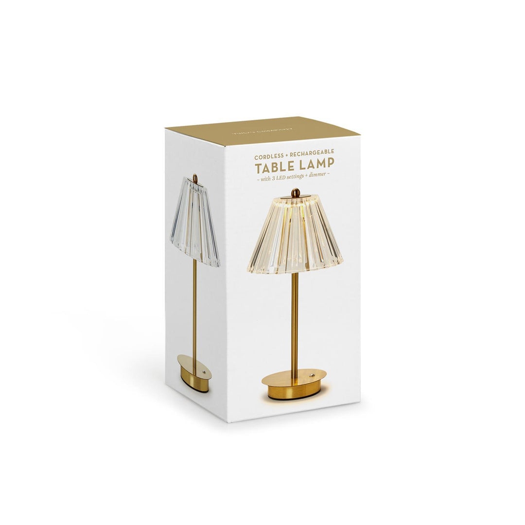 Two's Company Cordless lamp w/Acrylic shade