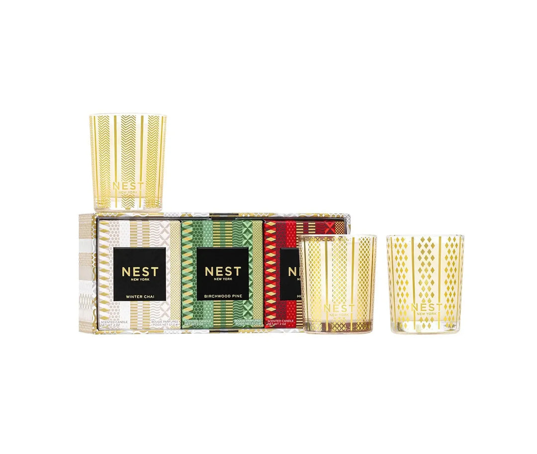 Nest-Candle Votive Trio Set