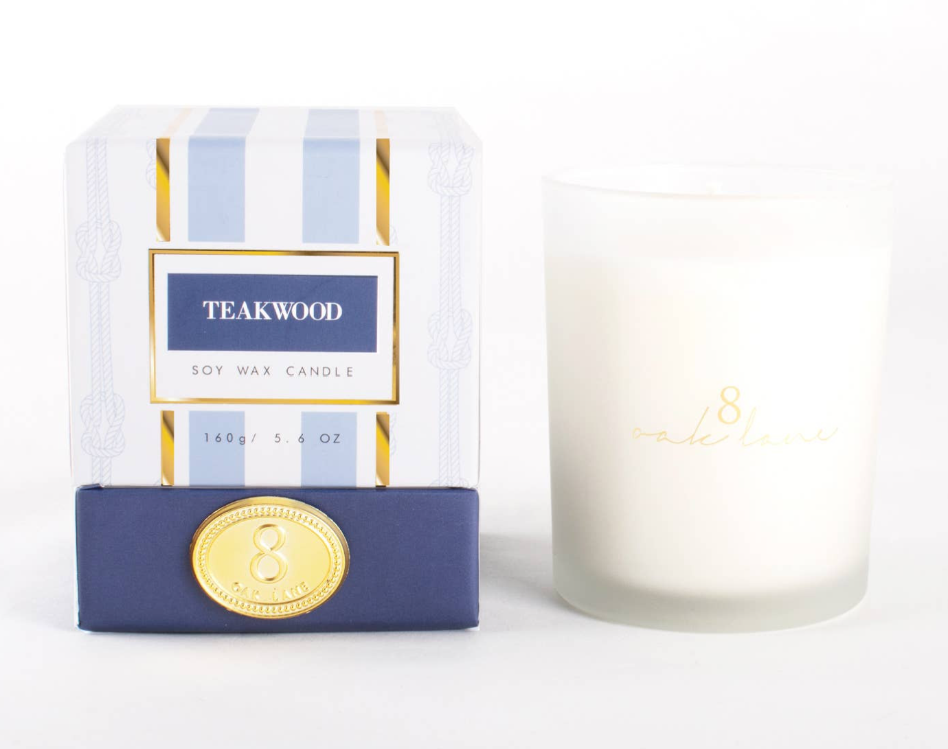 8 Oak Lane Teakwood Soy Wax Candle - Thumbnail 3