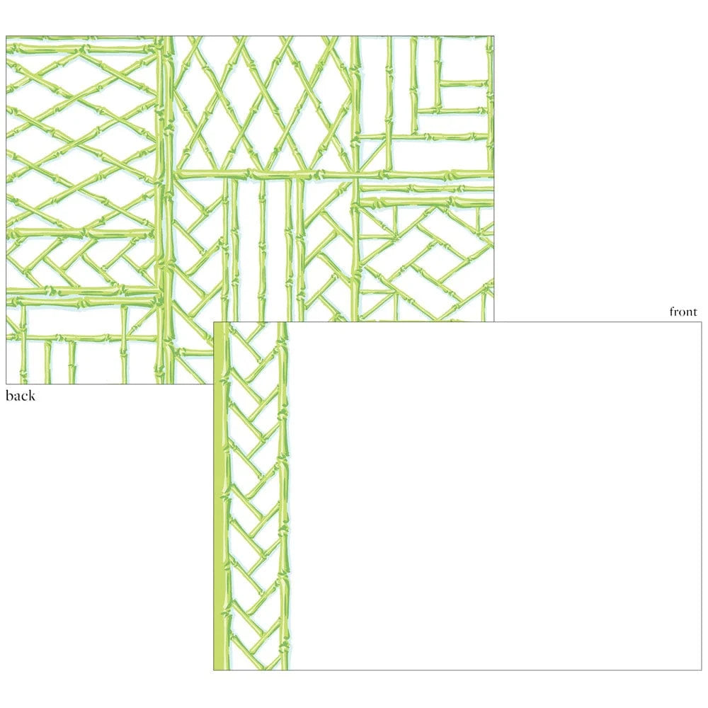 Caspari Bamboo Screen Correspondence Cards