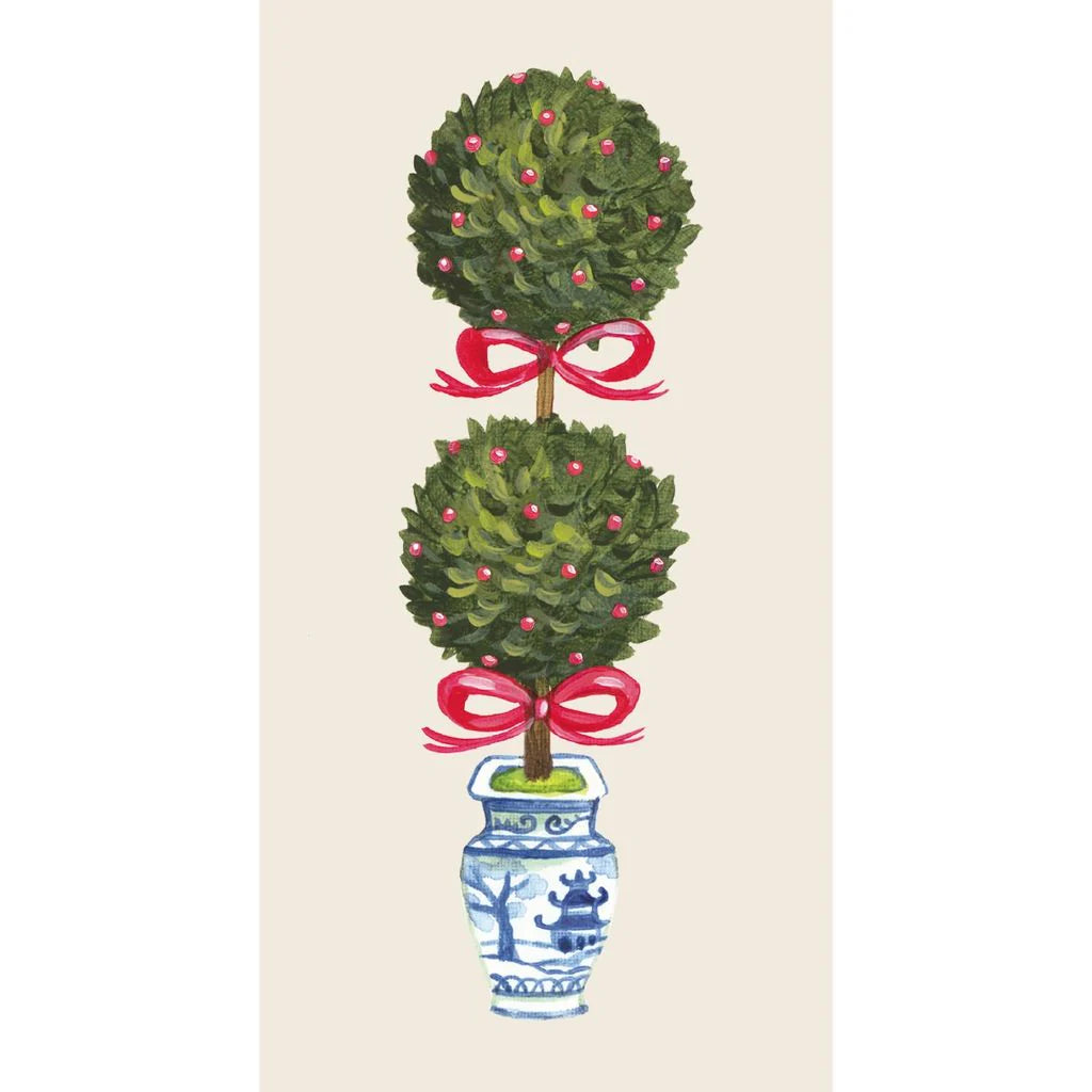 Hester & Cook Topiary Guest Napkin- pack of 16