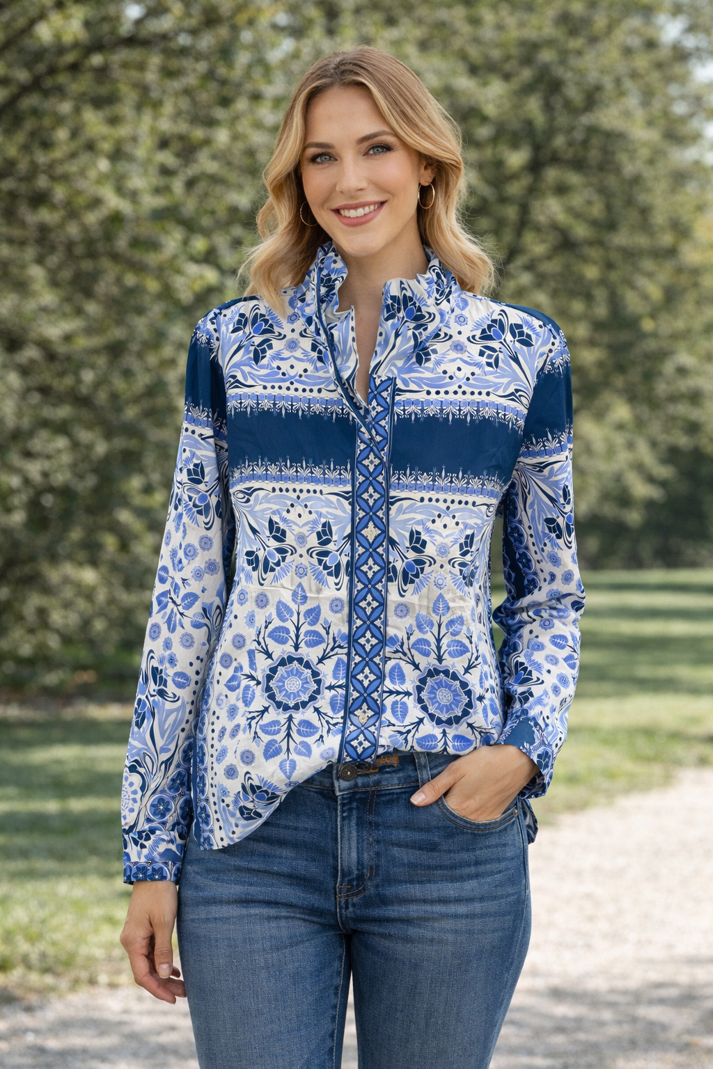 Patty Kim- Elizabeth Blouse 26”