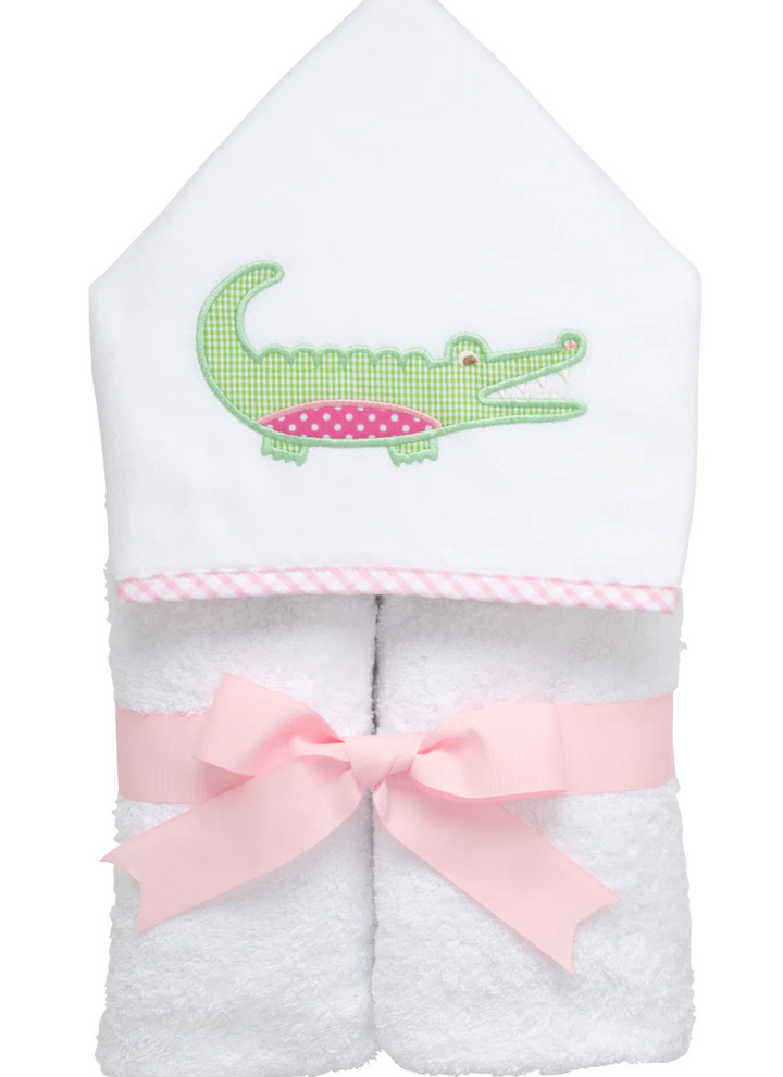 3 Marthas Hooded Towel Pink