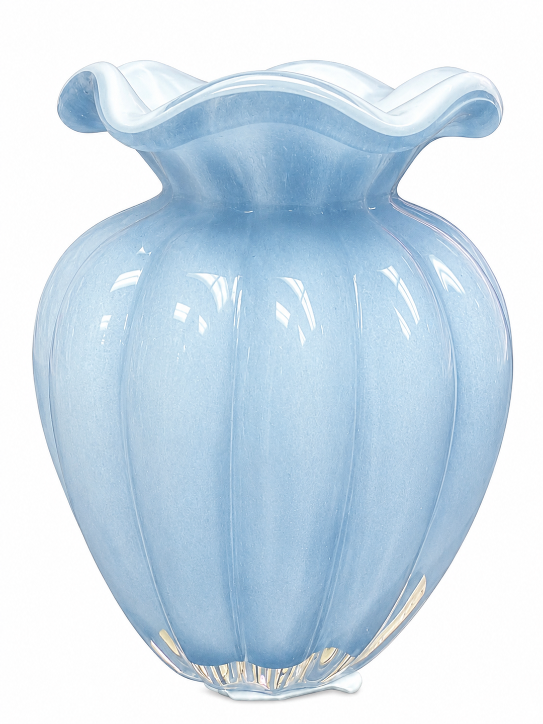 Beatriz Ball Glass Vento Small Vase Periwinkle