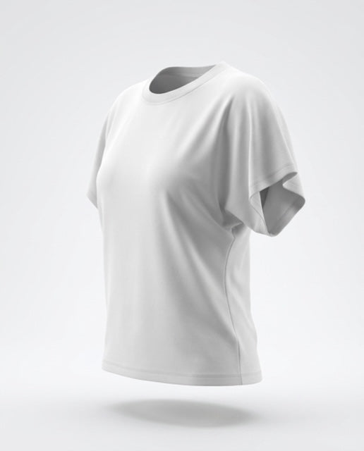 Necessitees Angel Crew Neck T-Shirt White