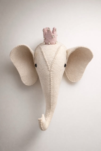 Mud Pie Felt Elephant Head