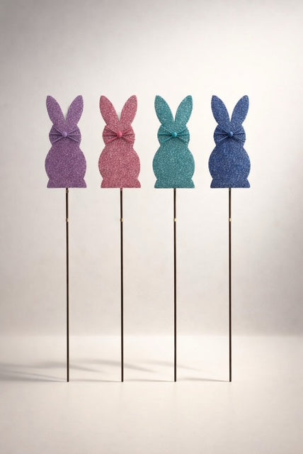 Round Top Collection Glitter Mini Bunnies