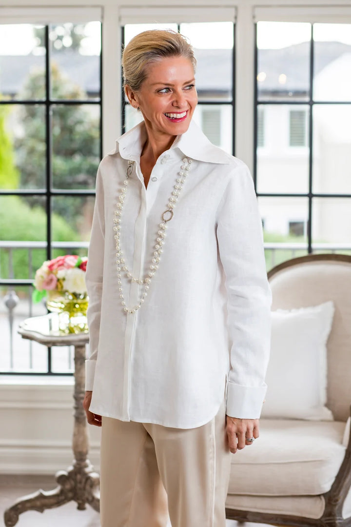 Crown Linen Designs Candace Blouse