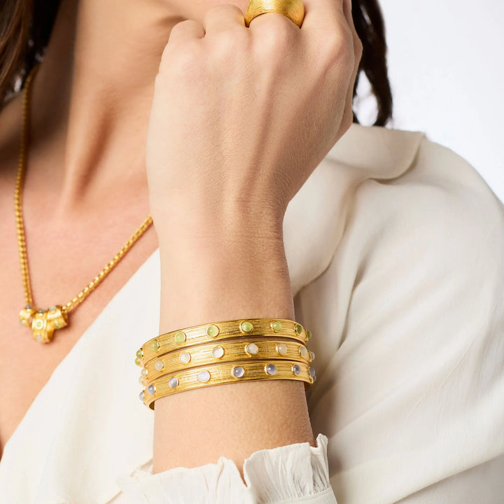 Julie Vos Cobblestone Stone Bangle-M