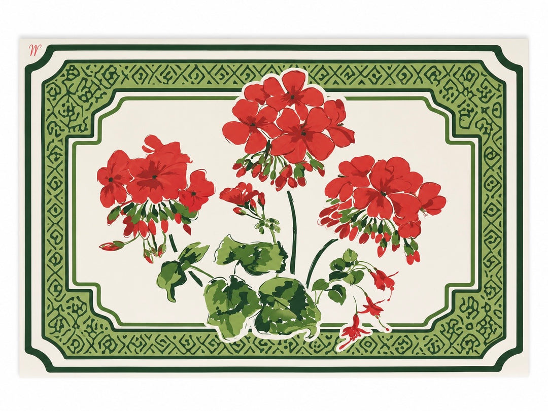 Madcap Cottage Christmas Flower Placemats