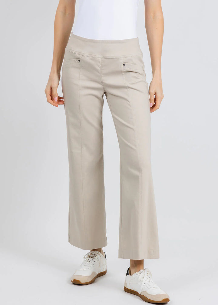 Elliott Lauren- Stretch Wide Leg Pants Khaki