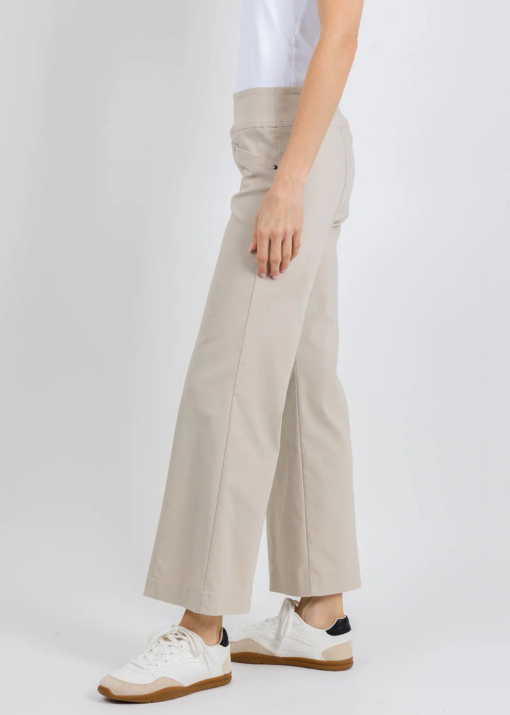 Elliott Lauren- Stretch Wide Leg Pants Khaki