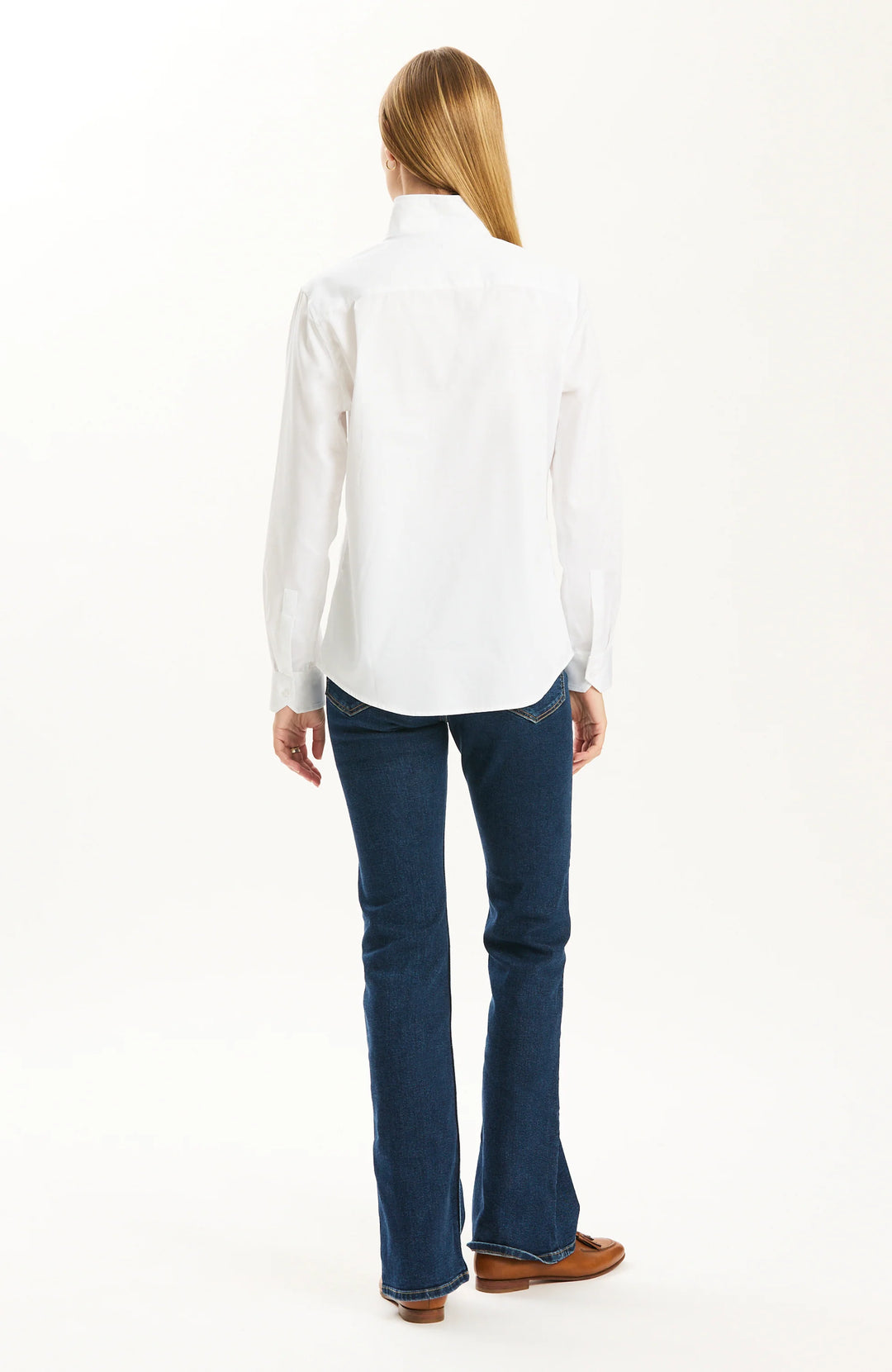 Tyler Boe Natalie Sateen Shirt-White