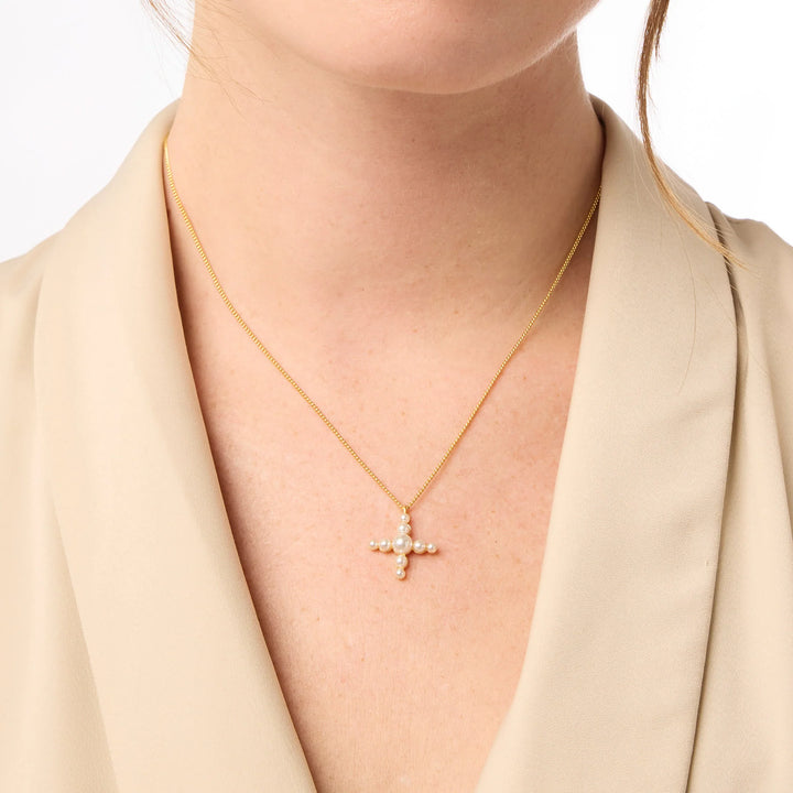 Julie Vos Gumdrop Delicate Necklace Pearl