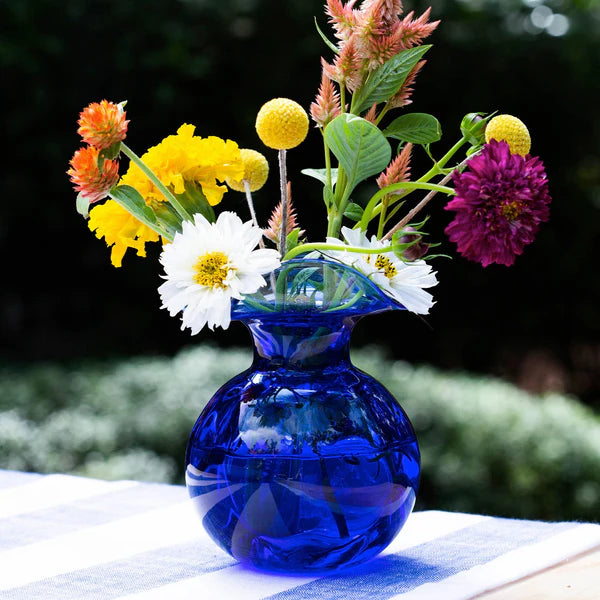 Vietri- Hibiscus Vase Cobalt