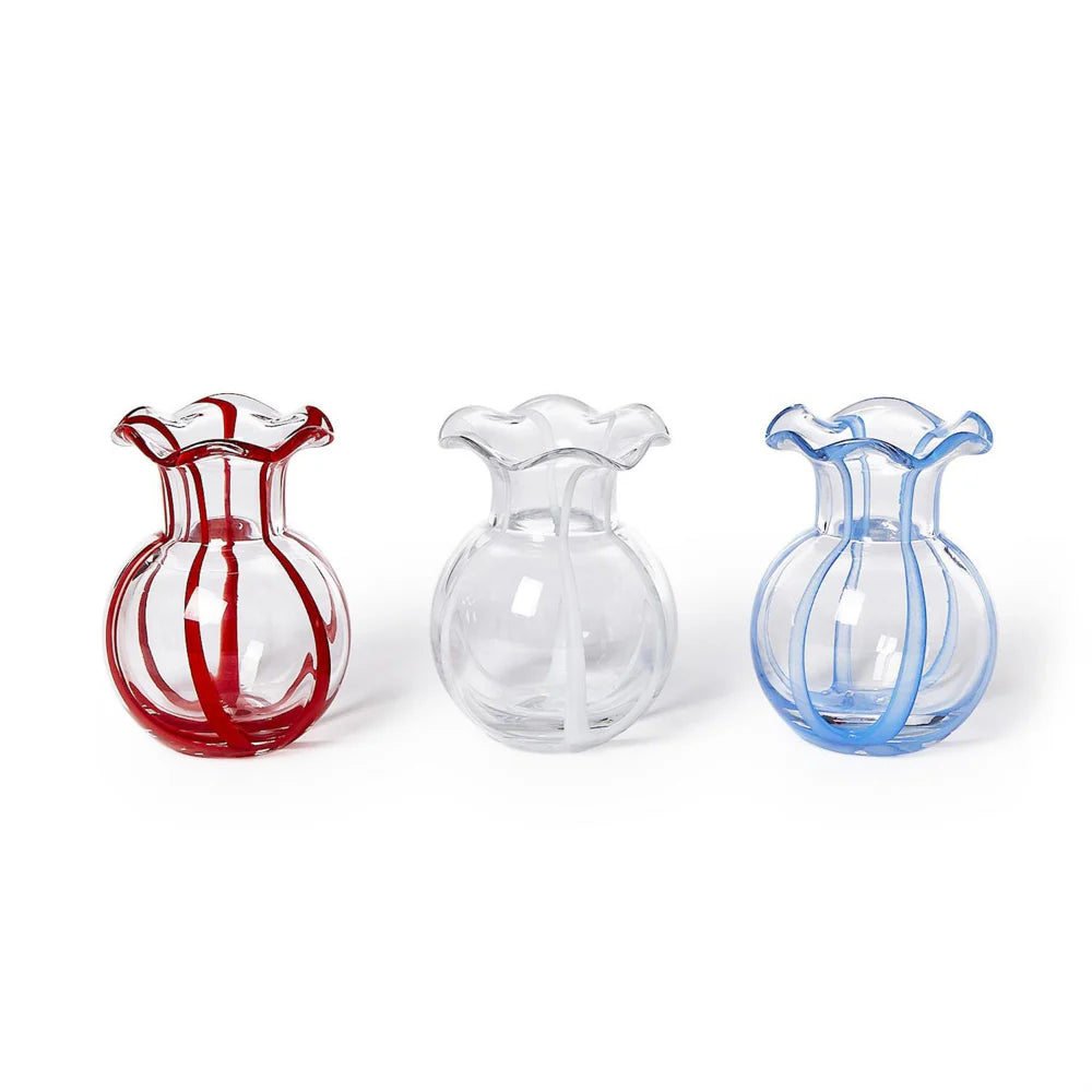 Two’s Company Ruffled Ribbon Vase Colors