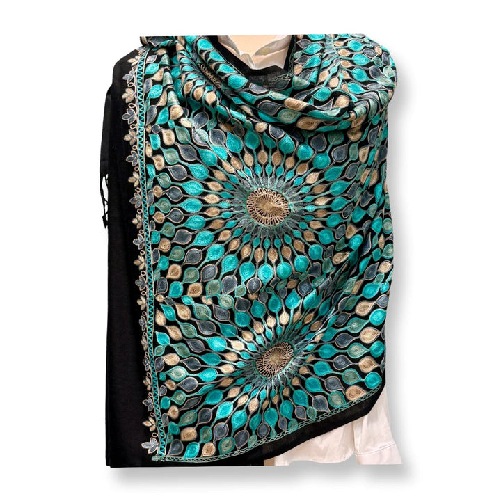 David Jeffery Outerwear Mukhi Design Shawl