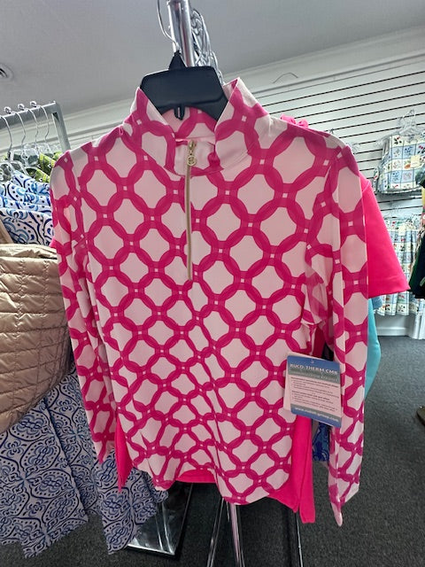 KP Apparel- Long Sleeve Zip Mock Neck Top