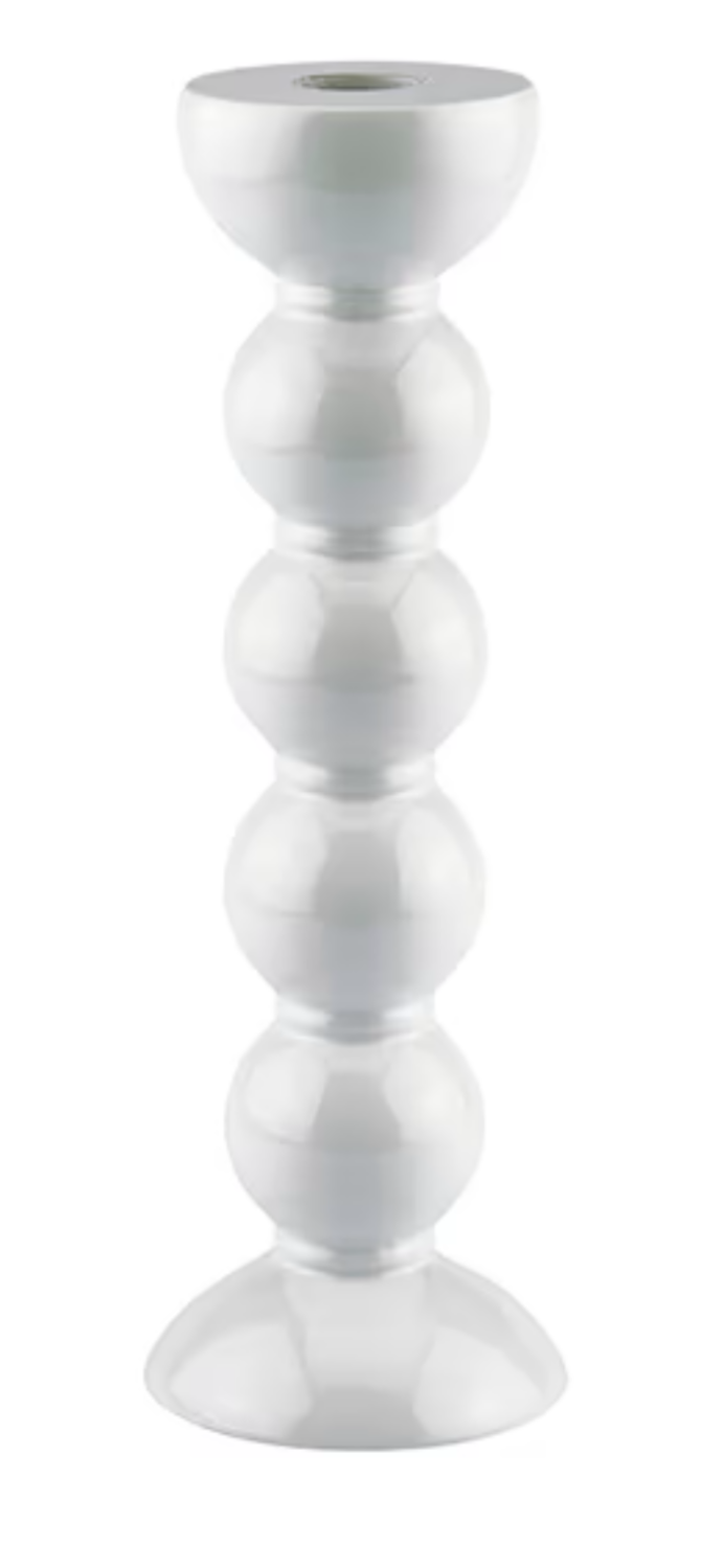 Addison Ross 24cm Bobbin White Candle Stick