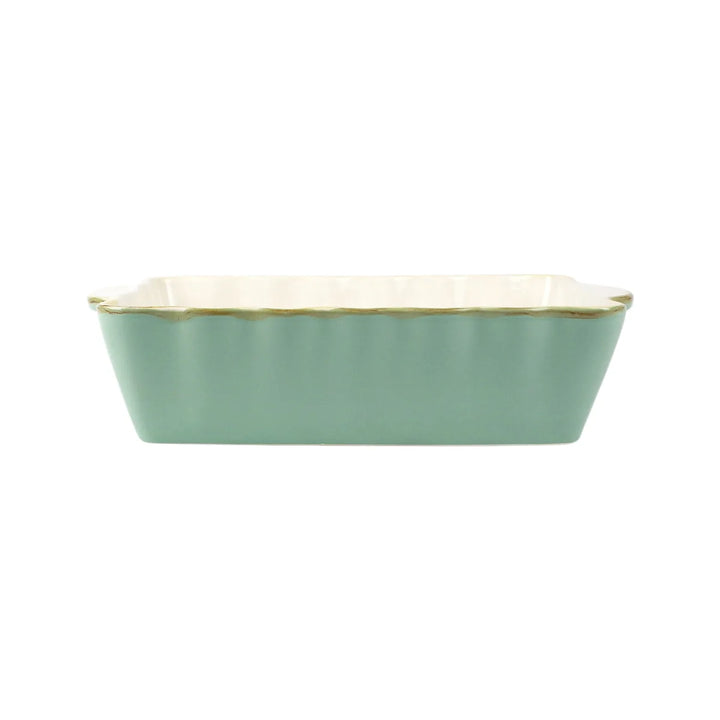 Vietri- Aqua Medium Rectangular Baker