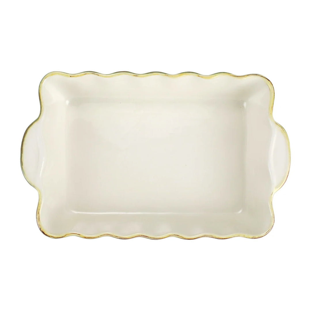 Vietri- Aqua Medium Rectangular Baker