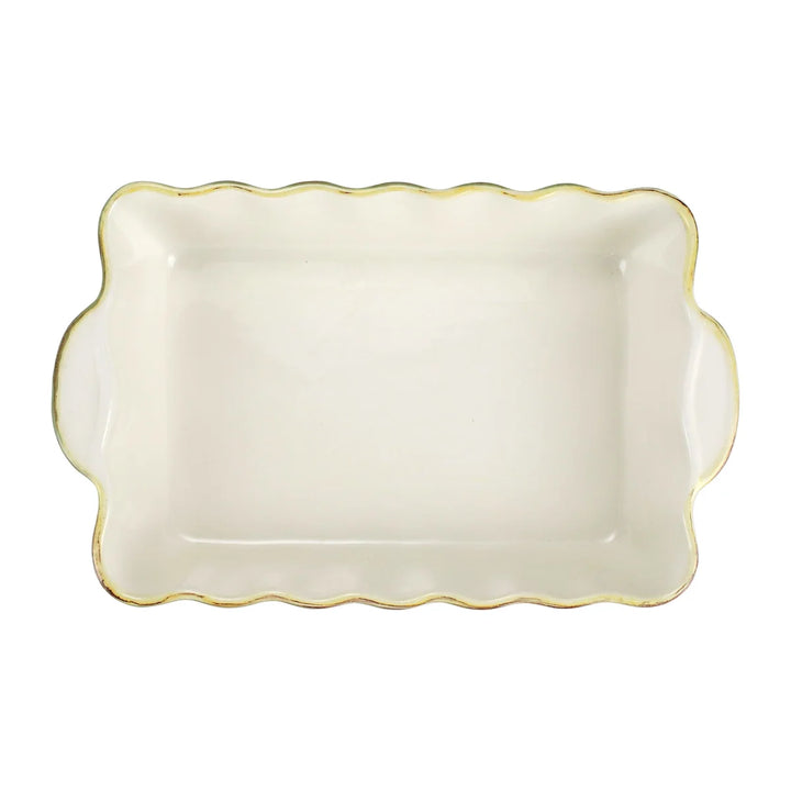 Vietri- Aqua Medium Rectangular Baker