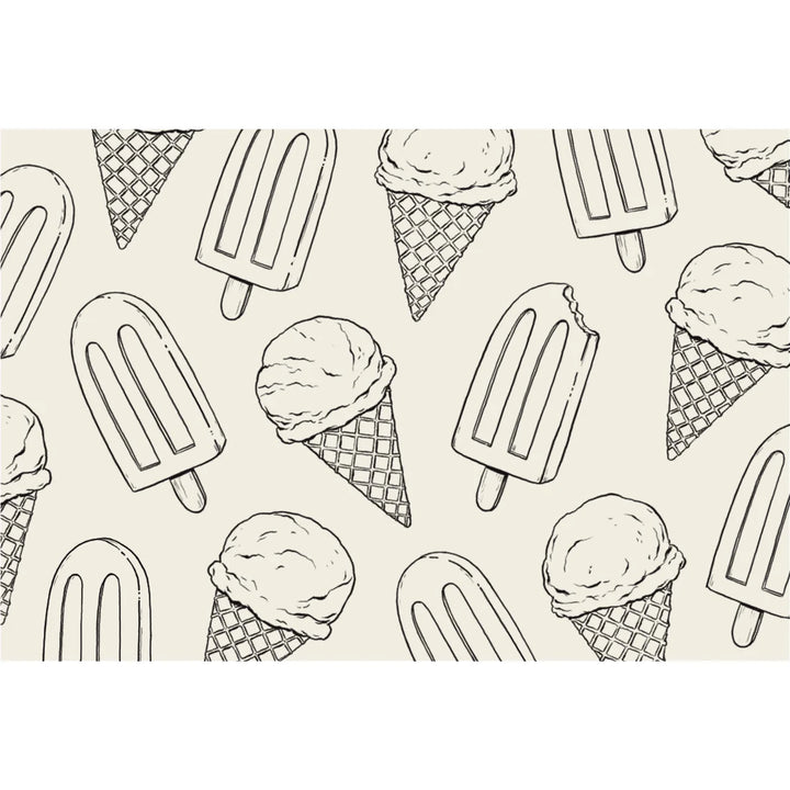 Hester & Cook Coloring Summer Treats Placemat- Pad of 18 sheets