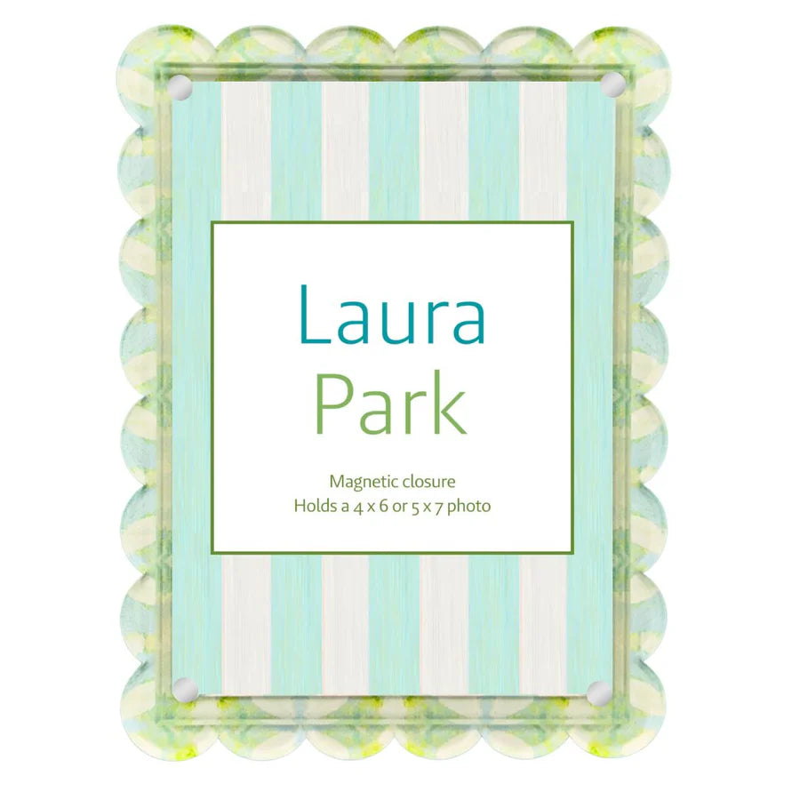 Laura Park Elephant Falls Scalloped Picture Frame