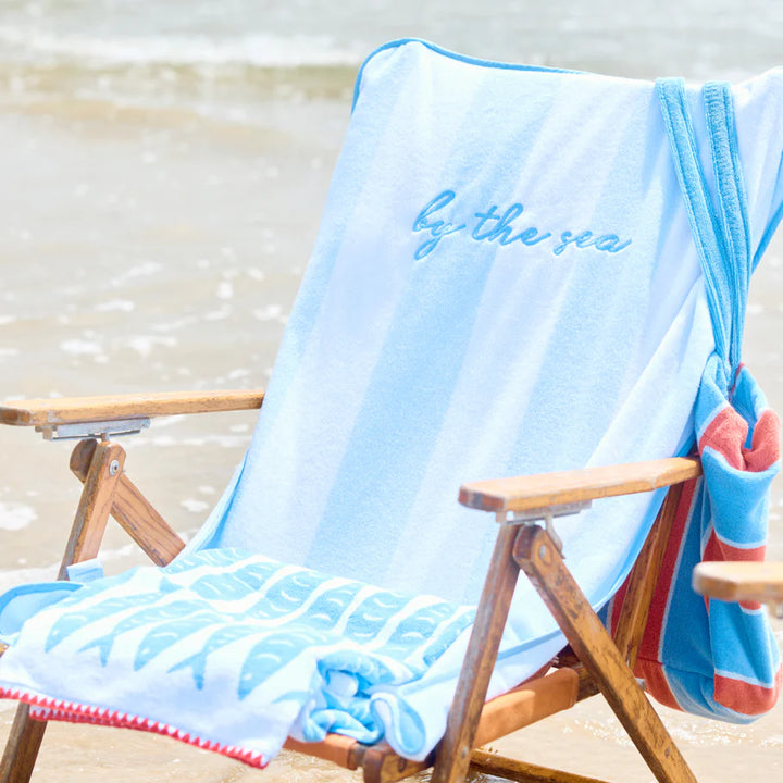 Weezie Striped Beach Chair Cover