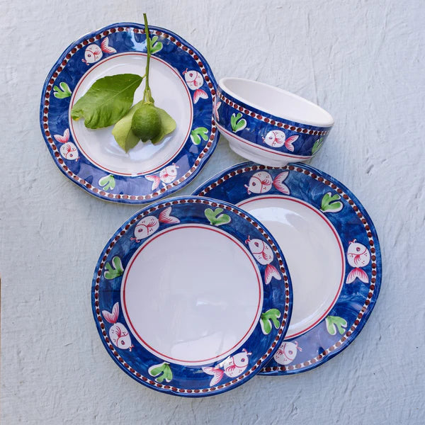 Vietri- Melamine Campagna Pesce Salad Plate